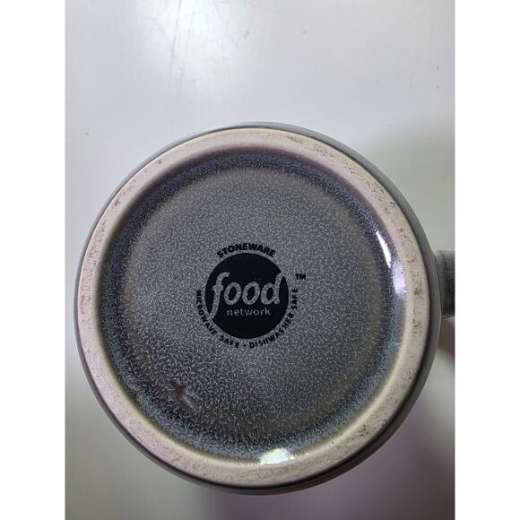 FOOD NETWORK Gray Brown Colby Stoneware Discontinued Tea Coffee Mug Set of 3 - Picture 8 of 10